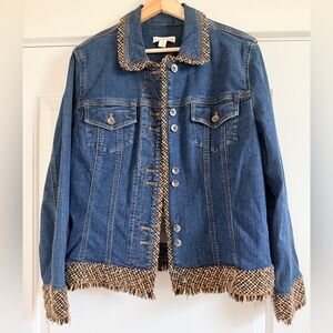 Coldwater Creek Dark Blue Denim Jacket
